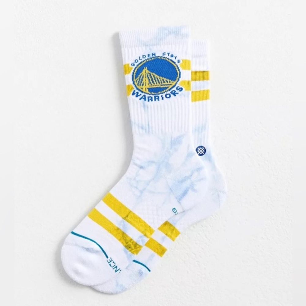 New🌟Stance Golden State Warriors NBA Dyed Crew Sock